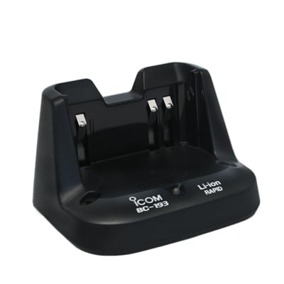 TX-BC193 Cargador rápido para baterías de Li-Ion BP-265. Para radios ICOM ICF3003 / 4003, IC-F3103 D/4103 D