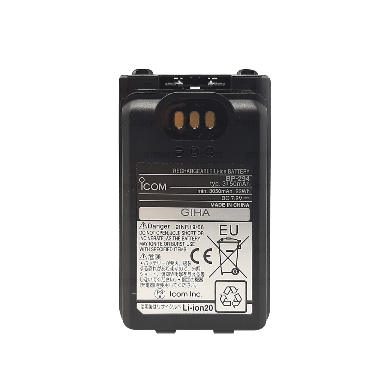 BP294 Bateria Li-Ion 3150 mAh for ICF 52D/62D/M85 Radios ICOM
