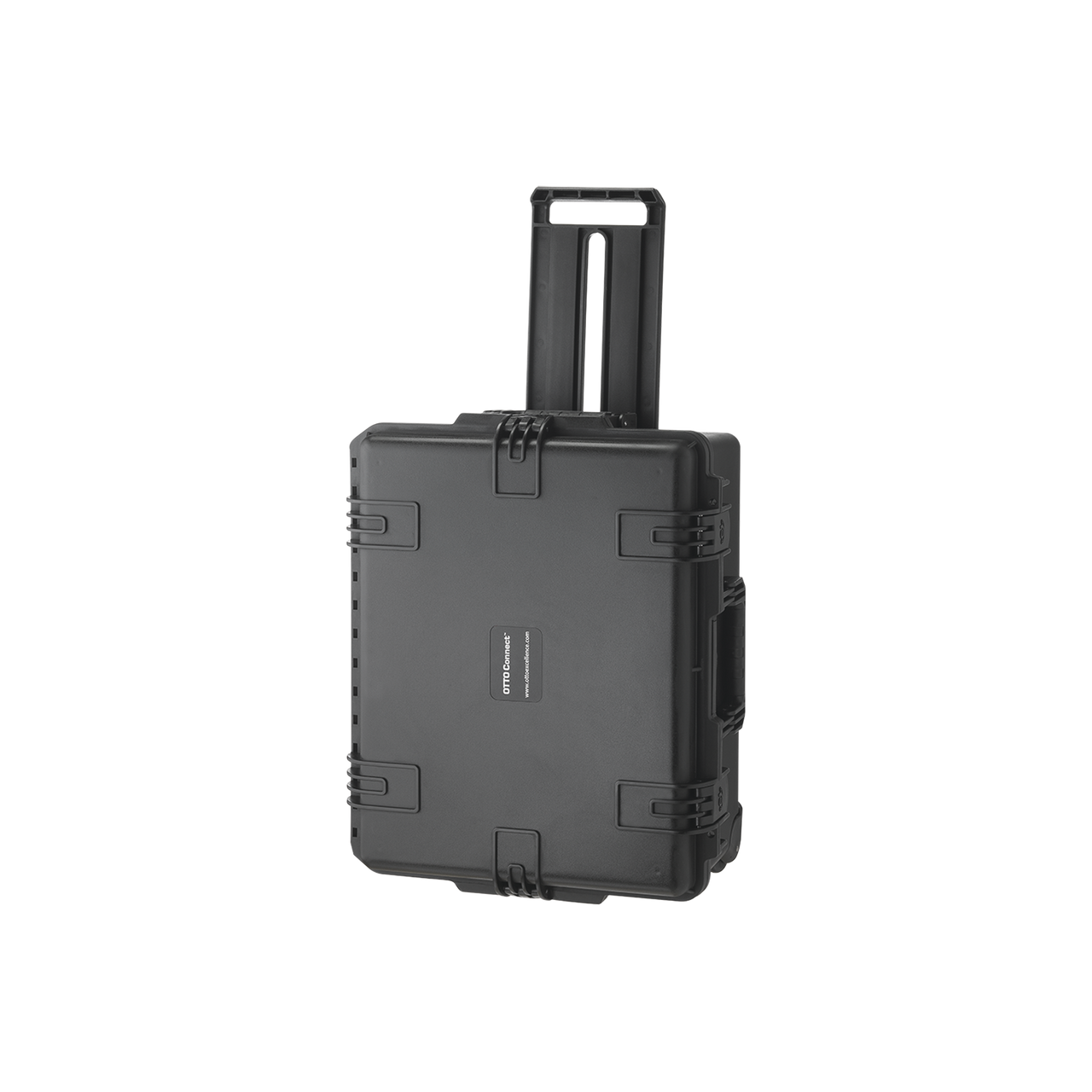 C1-02334 Maletín de carcasa rígida, resistente al agua, de uso rudo con asa y ruedas, para transportar 8 sistemas de intercomunicación OTTO Connect