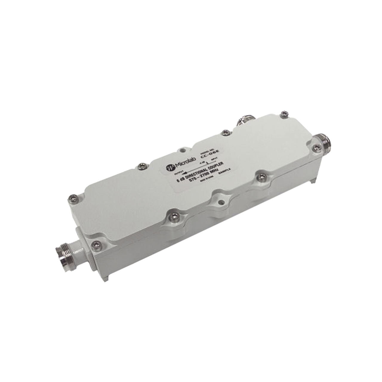 CC-08E Acoplador direccional 8dB 575-2700MHz 300W - 161 dBc 4.3 - 10 IP67