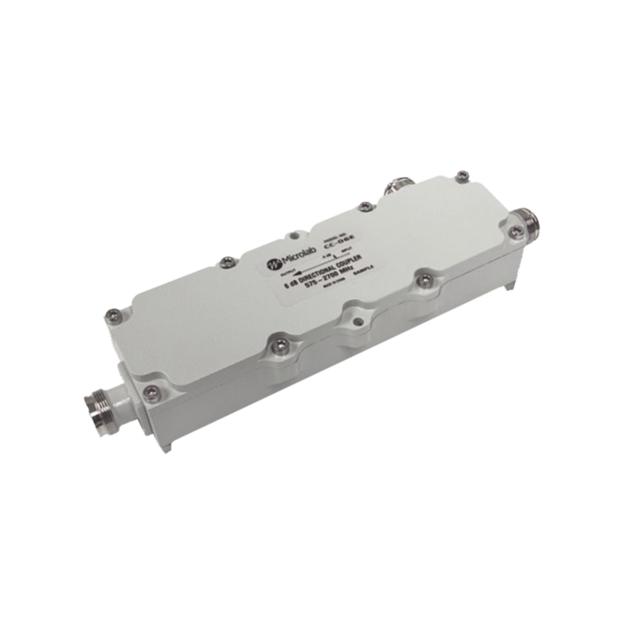 CC-15E Acoplador direccional 15dB 575-2700MHz 300W - 161 dBc 4.3 - 10 IP67