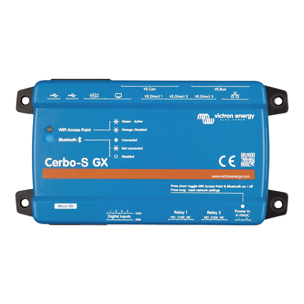 CERBOSGX Cerbo-S GX / Centro de comunicaciones / Monitoreo Remoto para Sistemas Victron