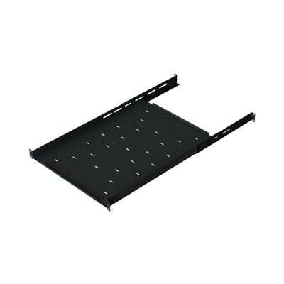 CH-QR1 Charola Ajustable para Rack de 19 de 4 postes de 1 Unidad de Espacio. Profundidad de 633 a 816 mm