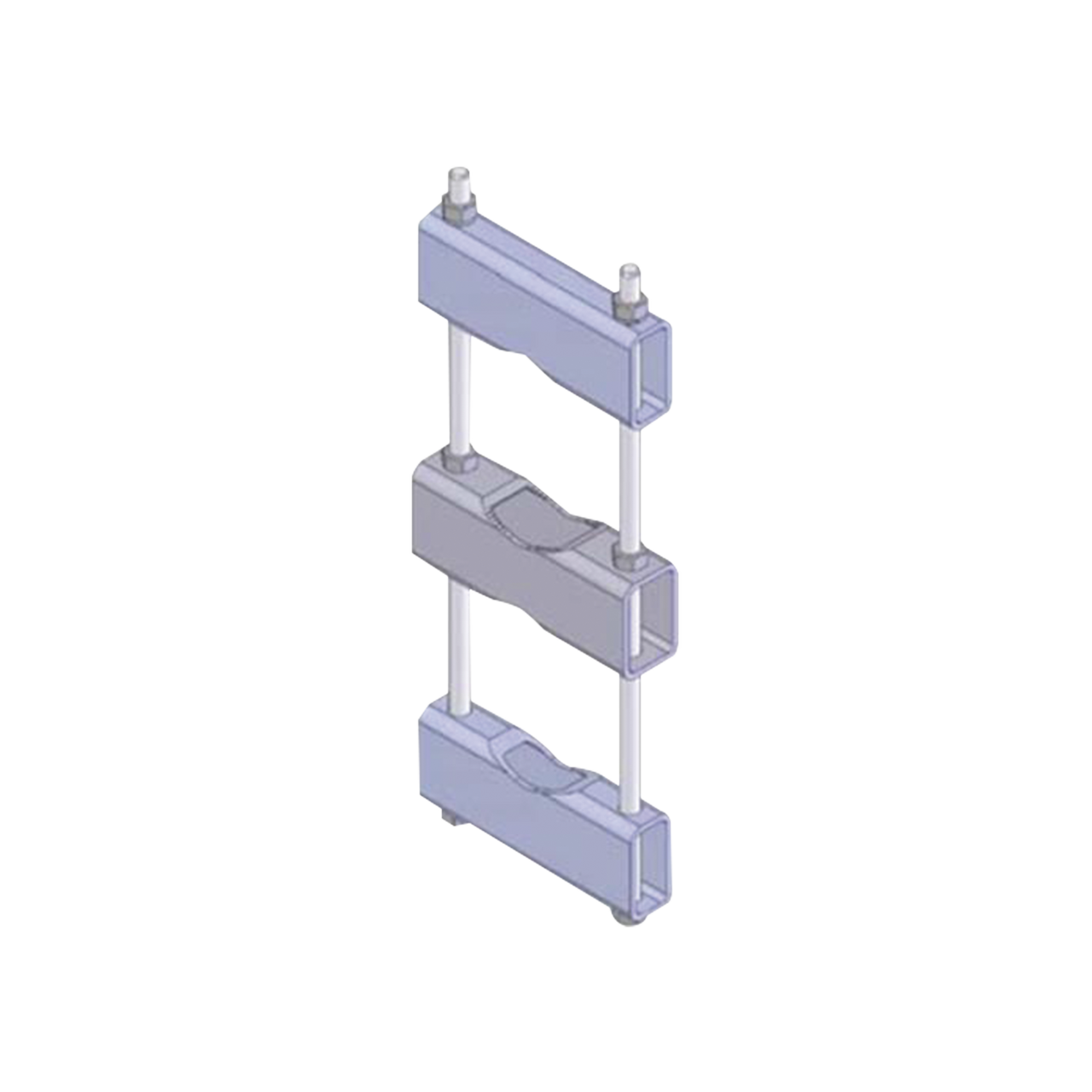 CLAMP-006C Herraje Sencillo de Montaje para Antena o Mástil con diámetros de 5 pulg. (8.89-14.13 cm.).