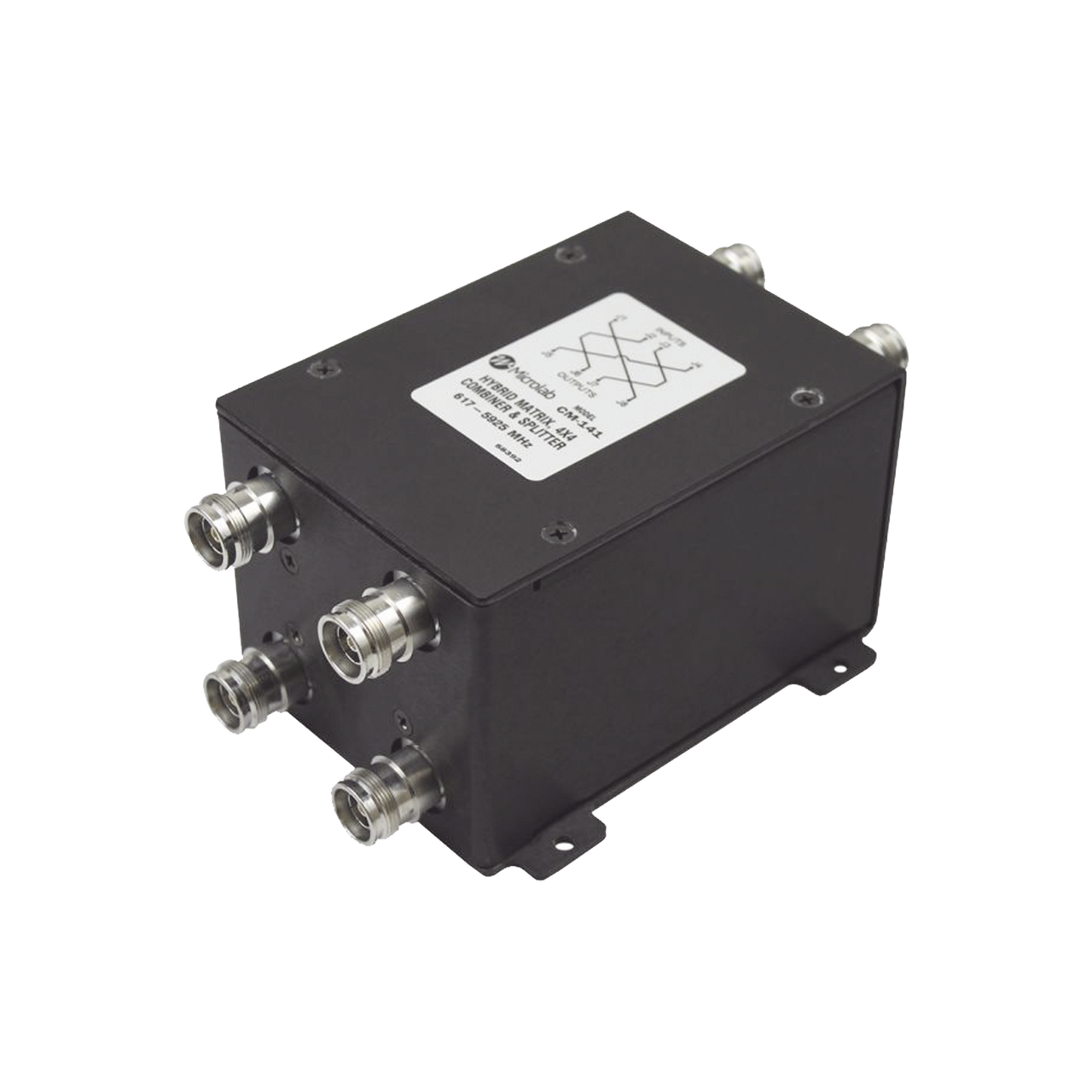 CM-141E Combinador Hibrido 4x4 617-5925 MHz 100W -161dBc 4.3-10 IP67