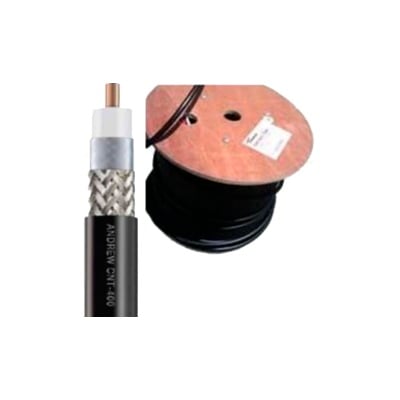 CNT-400/100M Cable coaxial 90% de blindaje, certificación RoHS, conductor de cobre revestido de aluminio, 50 Ohms, Carrete de 100 m