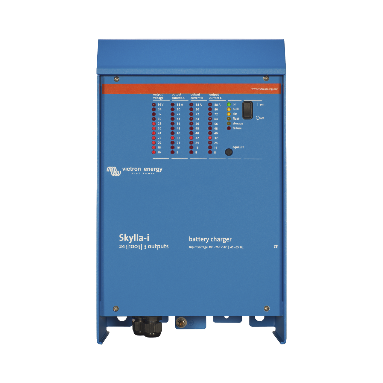 CSI24/100(3) Skylla-i 24/100 / Cargador de Baterías para Ambientes Marinos 24 V, 100 A / Bancos de 500 a 1000 Ah