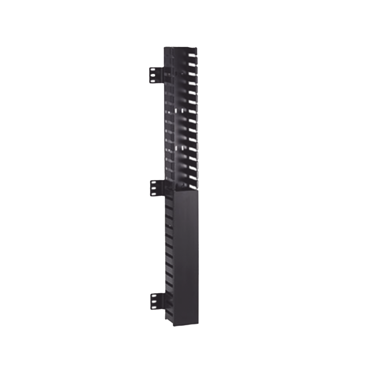 CWMPV2340 Organizador Vertical IN-Cabinet, Sencillo (Solo Frontal), Para Uso Con Gabinetes Panduit, Montaje Frontal en Riel de Rack, 40 UR, 2.25 in de Ancho, Color Negro