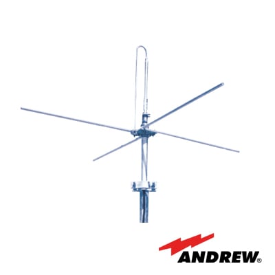 DB201-P Antena Base UHF, con Plano de Tierra, Rango de Frecuencia 450 - 470 MHz.