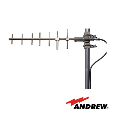 DB499-A Antena Base Direccional 806-869 MHz, diseño robusto, protección contra hielo.