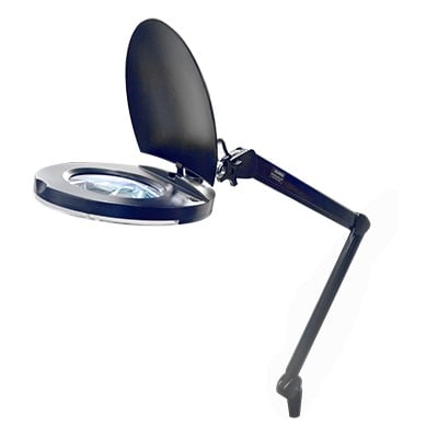 DESK-LAMP Lampara de LED para Escritorio con Lupa de 5 Pulgadas de Diámetro, 5 Dioptrias, 2.25X.