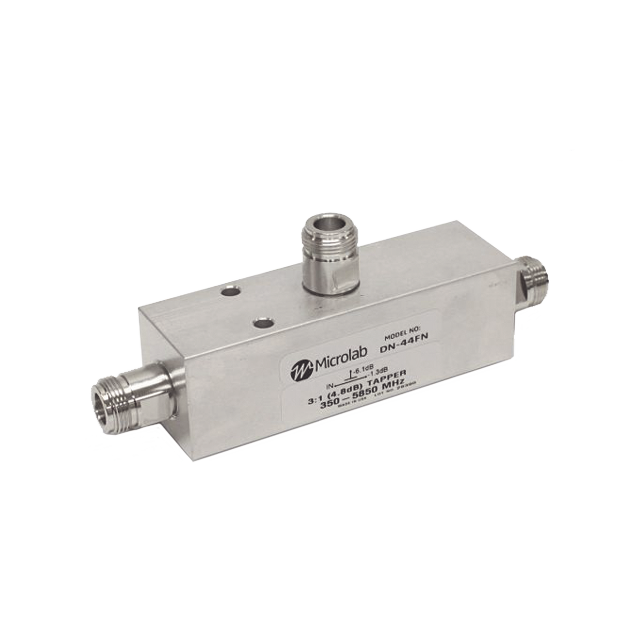 DN-44FN SEPARADOR 4.8dB (3:1) Tap 350-5930MHz 500W -161dBc TIPO N IP67 .
