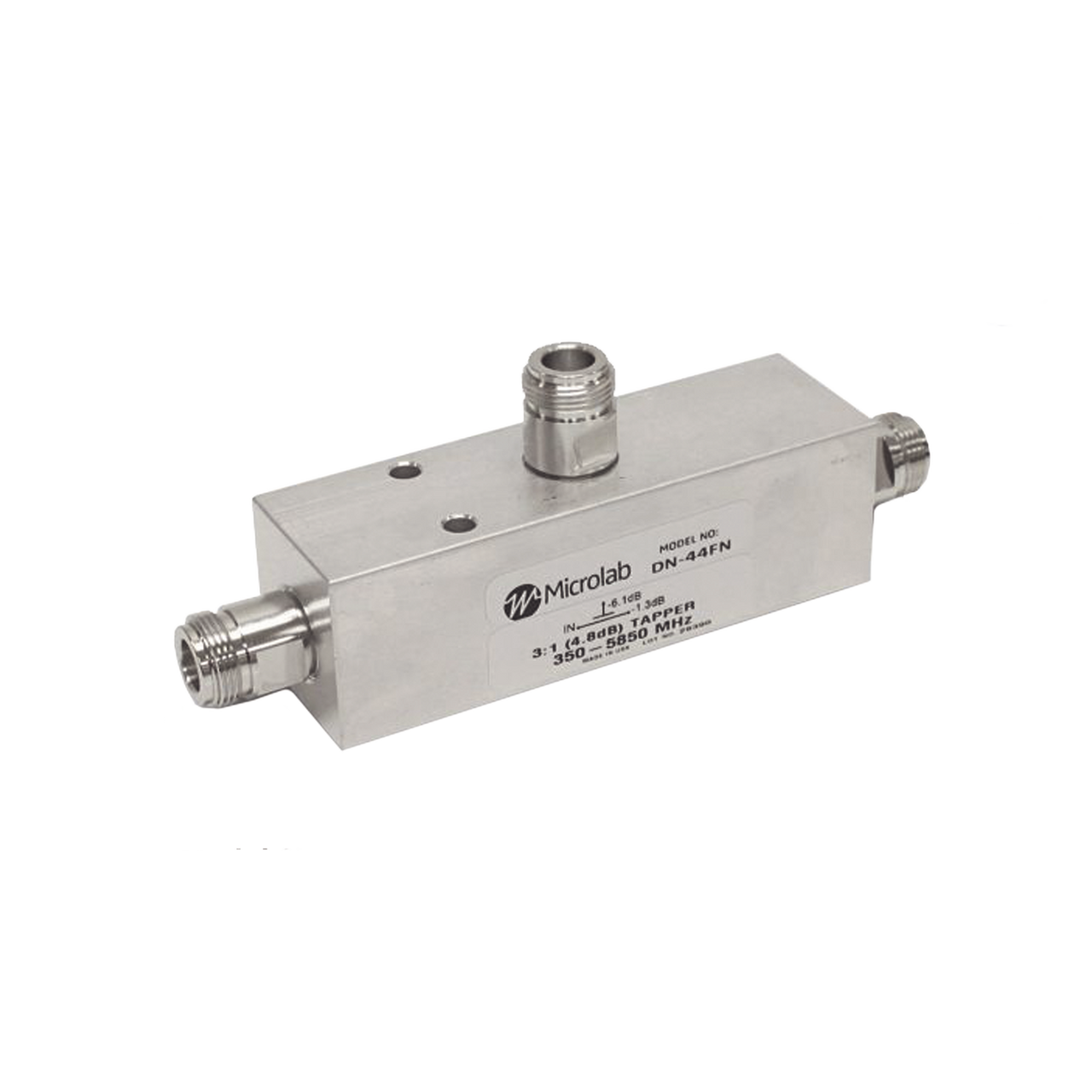 DN-54FN SEPARADOR 6dB (4:1) Tap 350-5930MHz 500W -161dBc TIPO N IP67 .