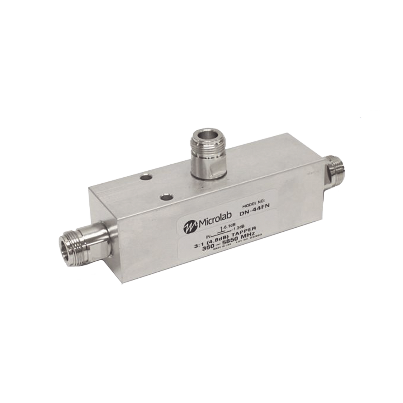 DN-74FE SEPARADOR 10dB (10:1) Tap 350-5930MHz 500W -161dBc 4.3-10 IP67 .