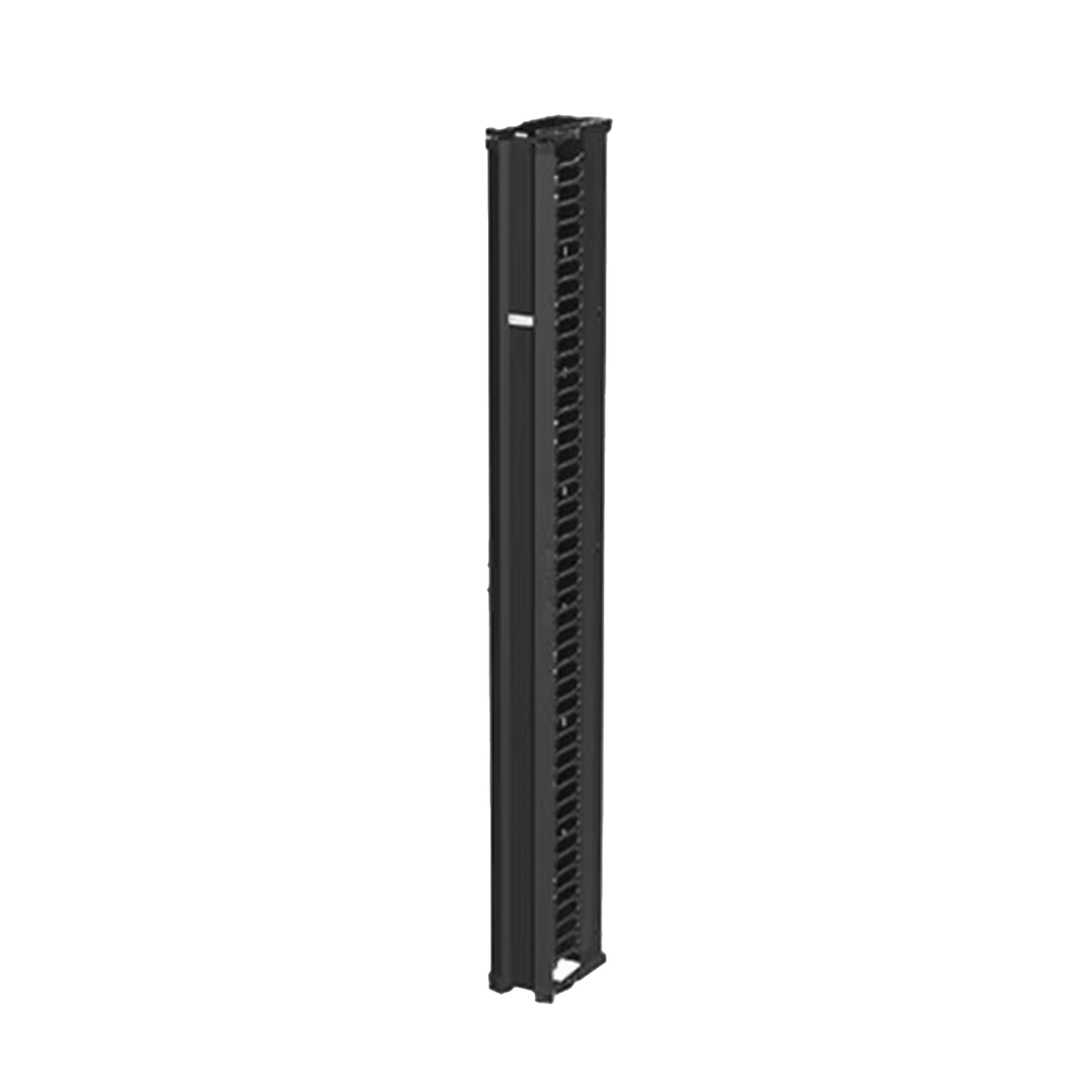 DV6S7 Organizador Vertical CableTek, Sencillo (Solo Frontal), Para Rack Abierto de 45 Unidades, 6 in de Ancho, Color Negro