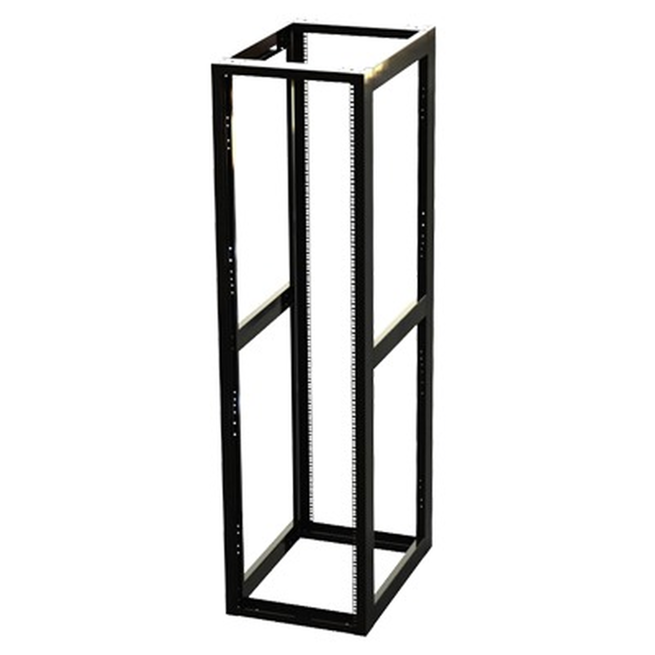 EI-QR-3245-R2 Rack Estándar 19 de 4 Postes, Acero, 45 Unidades, Profundidad Ajustable.