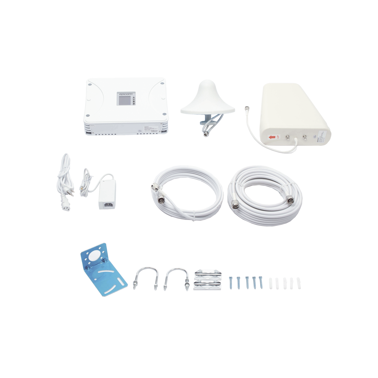 EP20M-5B-FK Kit Amplificador de Señal Celular 5G, 4G, 3G, VoLTE y Voz convencional. Funciona con Todos los Operadores. Soporta Múltiples Dispositivos y Tecnologías. Hasta 900 m² de Cobertura