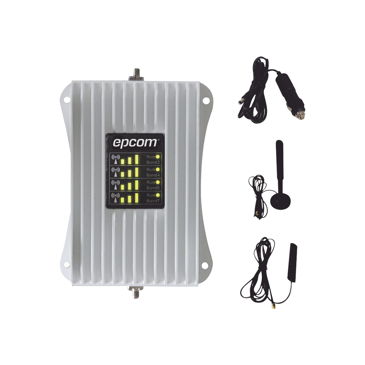 EP-AM23-4GV2 KIT Amplificador de Señal Celular Para Vehículo/ Soporta y Mejora la Señal Celular 5G, 4G LTE/ Múltiples Operadores, usuarios y dispositivos/ Ideal para Vehículo tipo Camioneta, Pick up o Sedán.