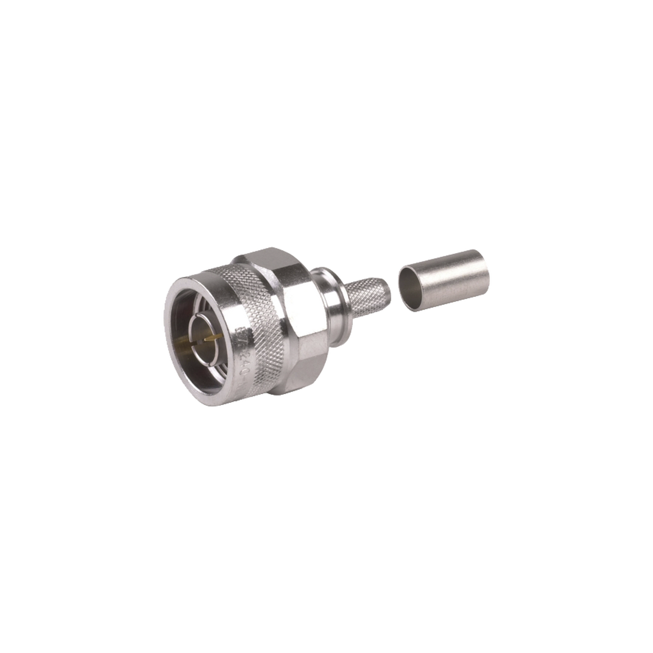 EZ-240-NM-HX Conector N Macho Plegable con Pin Cautivo para cables RG8X, LMR240, 9258.