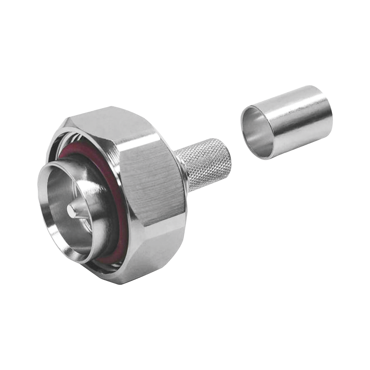 EZ-400-716M-X Conector DIN 7-16 Macho Plegable con Pin Cautivo para cables Tipo RG-8/U