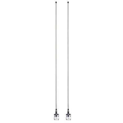 F-61W Antena Móvil Doble para Rango de Frecuencia de Banda Civil (CB) 26.960 - 27.400 MHz.