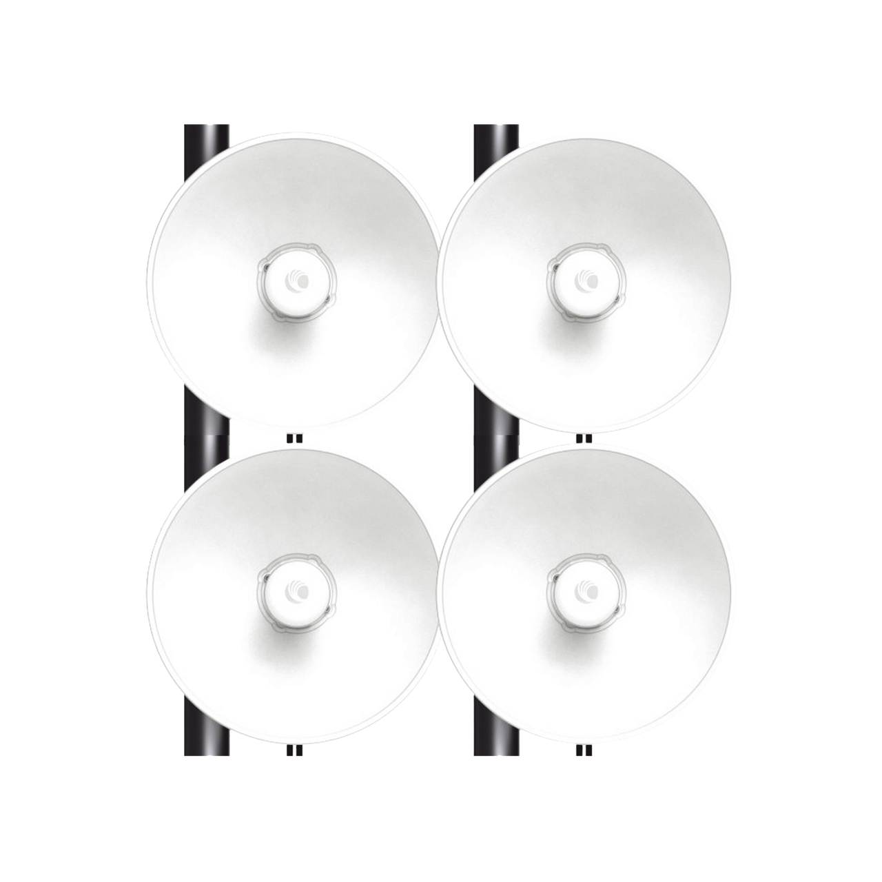 FORCE-4625-4PACK Kit de 4 radios FORCE4625 de alto Desempeño / Wi-Fi 6E / Hasta 1 Gbps / 5925 - 7125 MHz / Antena Integrada 25 dBi