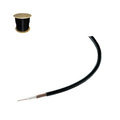 FSJ1-50A/1000 Cable coaxial HELIAX de 1/4, cobre corrugado, superflexible, BLINDADO, 50 Ohms, Carrete de 305 metros