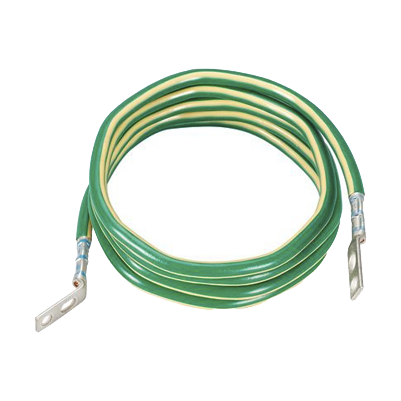 GJ6144UH Jumper para Aterrizar Equipos, 6 AWG, con Terminal Doblada a 45 Grados, Para Conexión a Tierra y Terminal Recta Para Equipos, 3.6 m de Largo