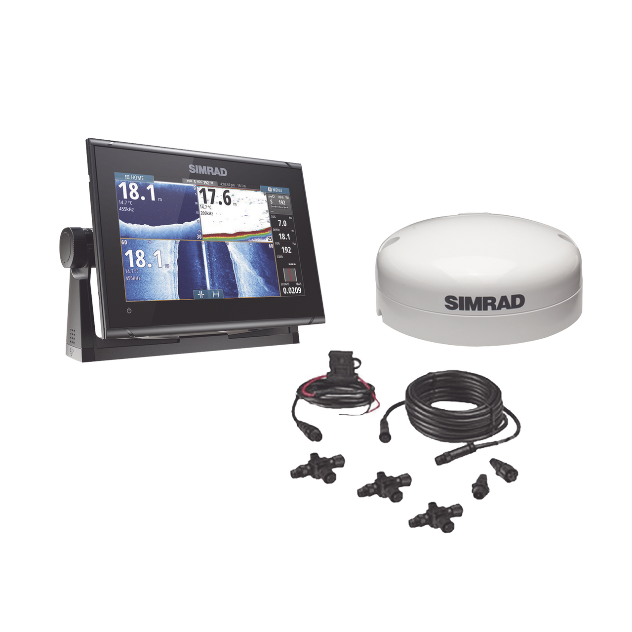 GO9-GPSKIT Kit de pantalla multifuncional GO9 con kit NMEA2000 y antena GS25