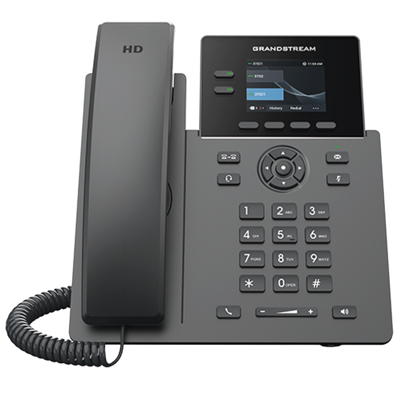 GRP2610P TELÉFONO IP POE GRADO OPERADOR DE 2 LÍNEAS / PANTALLA LCD TFT 2.4 PULGADAS COLOR / 8 BOTONES VIRTUALES MULTIUSO / SEGURIDAD CARRIER-GRADE / COMPATIBLE CON GDMS / AUDIO HD / CONFERENCIAS DE AUDIO 5 VÍAS