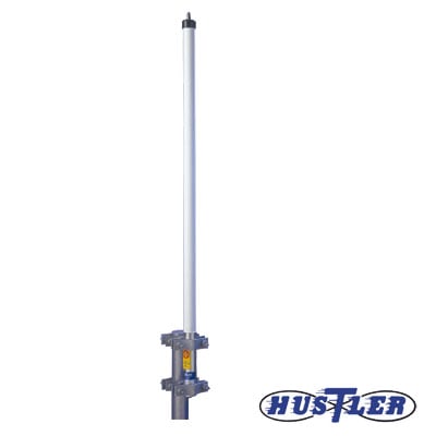HD9-406-30 Antena base UHF 406-430 MHz, Fibra de Vidrio, 9 dB de Ganancia, Serie HD para Climas Difíciles