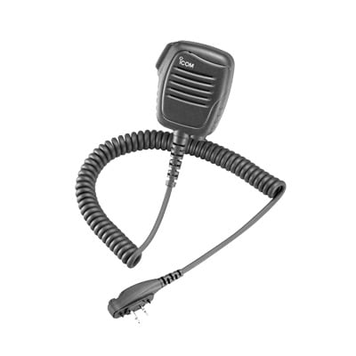 HM-159LA Micrófono/ bocina para radios portátiles ICOM con jack de accesorios de 2 pin.