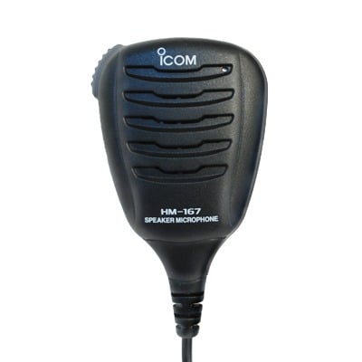 HM-167 Micrófono-bocina sumergible (Grado IPX7) para IC-GM1600, IC-M73.