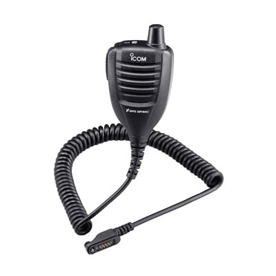 HM-170GP Micrófono de Solapa con Antena de GPS. Para radios Digitales IDAS. F3161S/3161T/D, F4161S/4161TD.