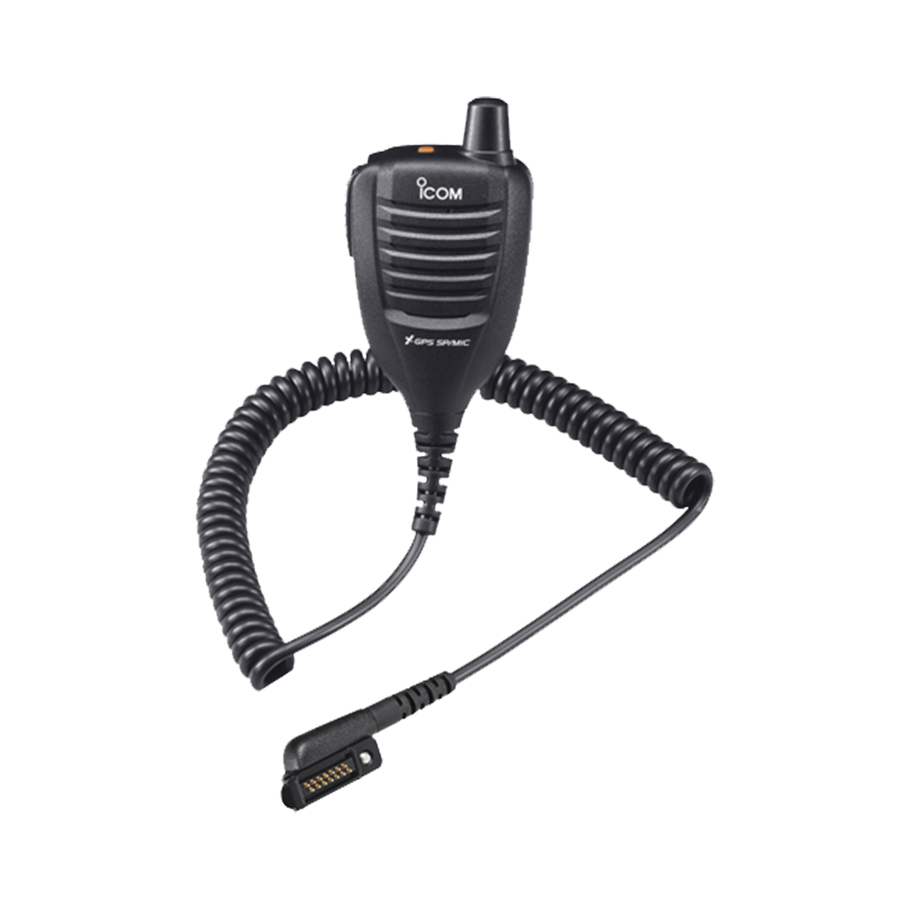 HM233GP Micrófono de solapa IP67 con GPS para radios ICF52D/62D