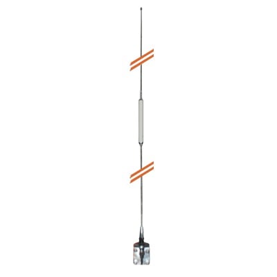 HQT Antena Móvil para Rango de Frecuencia de Banda Civil (CB) 26.960 - 27.400 MHz.