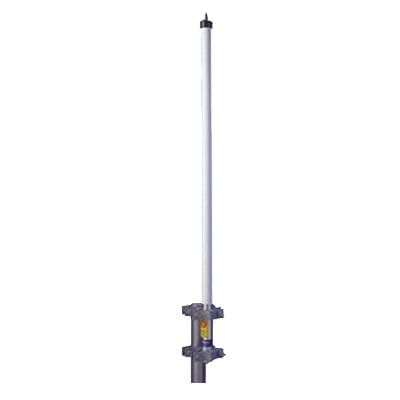 HX10-40630 Antena base UHF 406-430 MHz, Fibra de Vidrio, 10 dB de Ganancia, Serie HX para Climas Extremos