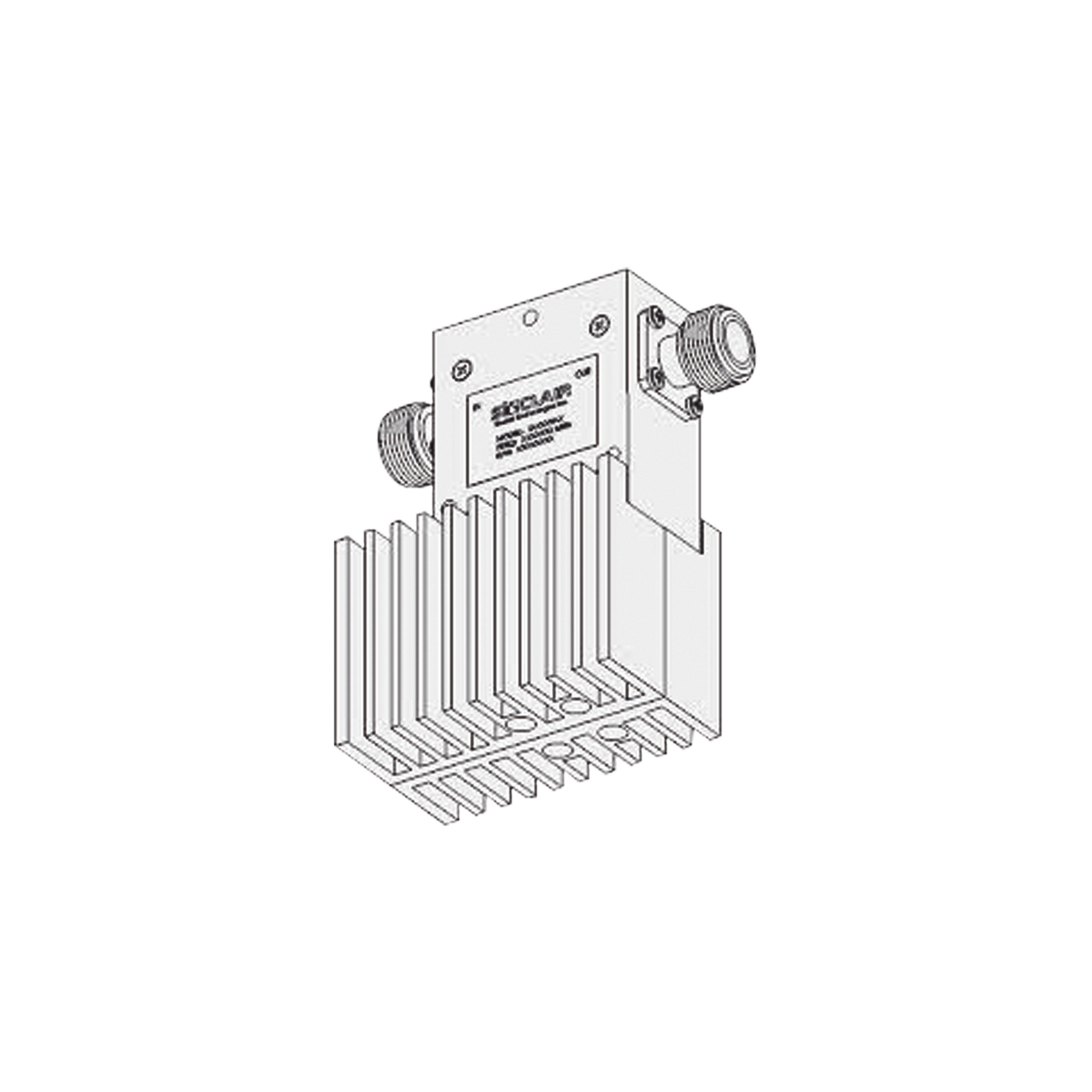I3113W-2 Aislador de Etapa Sencilla, 380-415 MHz, Banda Ancha de 35 MHz, Carga de 60 Watt, 125 Watt, N Hembras.
