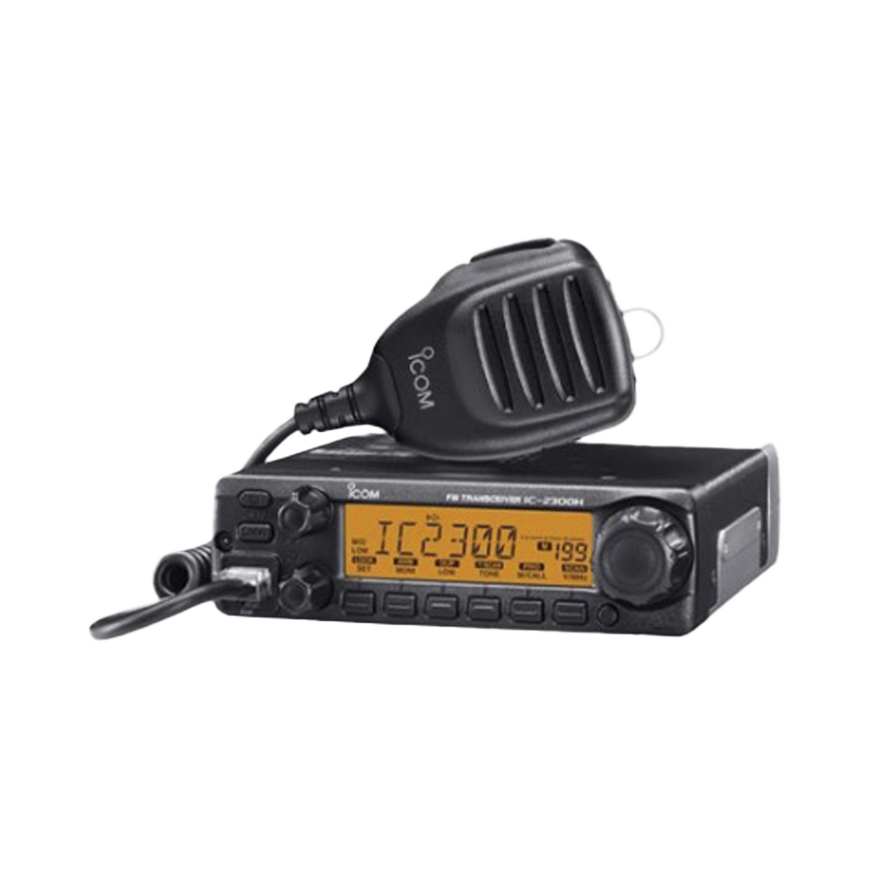 IC2300H/50EXP Radio Móvil para aficionados de 65W, Rx:136-174MHz Tx: 144-148MHz, 207 memorias, 4.5W de potencia de audio. Incluye micrófono de mano HM-154 y accesorios de montaje