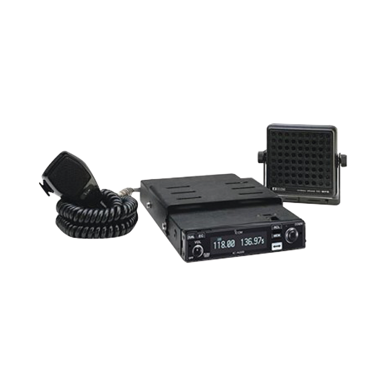 IC-A220MKIT Radio móvil aéreo IC-A220 con kit de montaje MB-53 incluido.