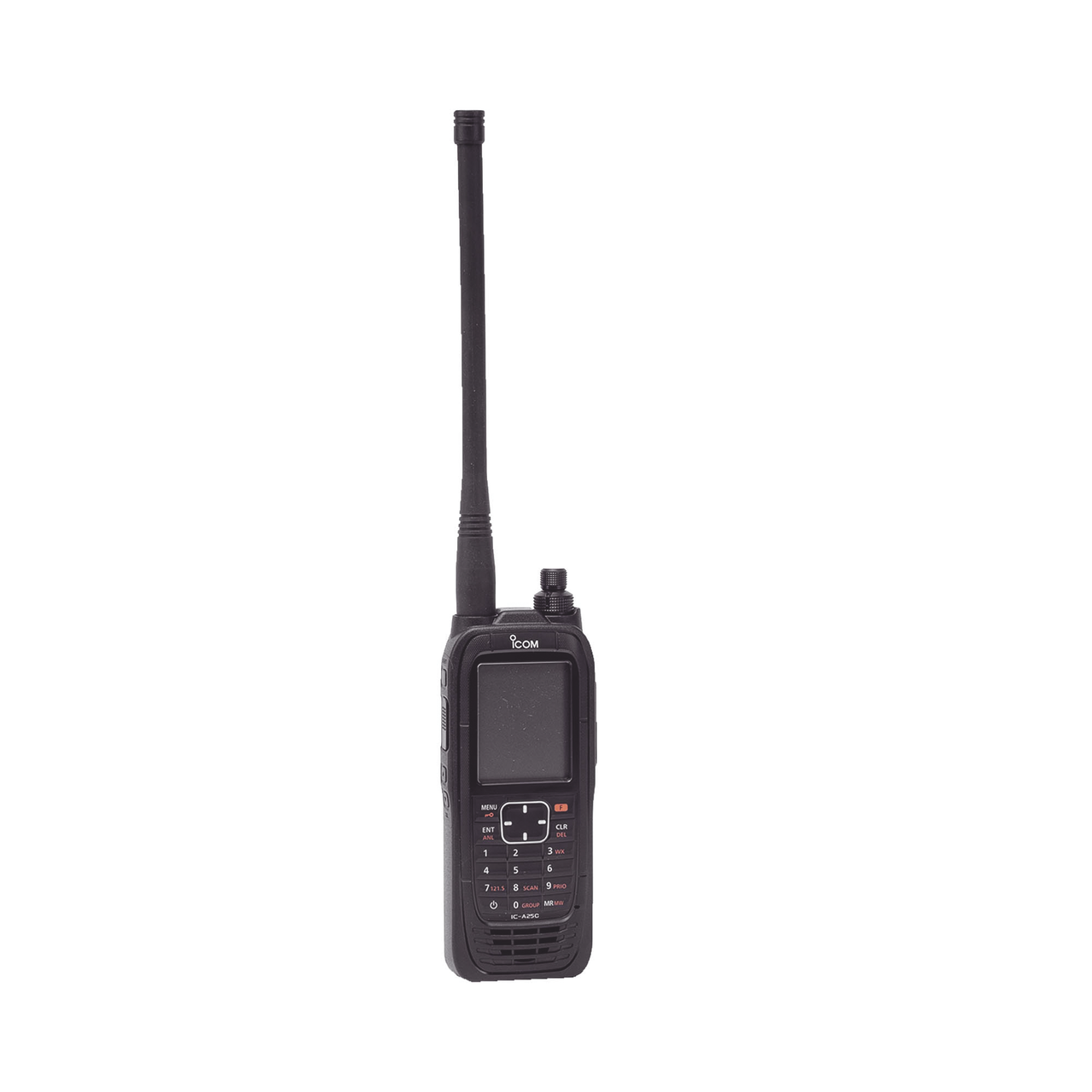 IC-A25C Radio portátil aéreo VHF con display de 2.3 pulgadas y teclado, 6W (PEP) de potencia.