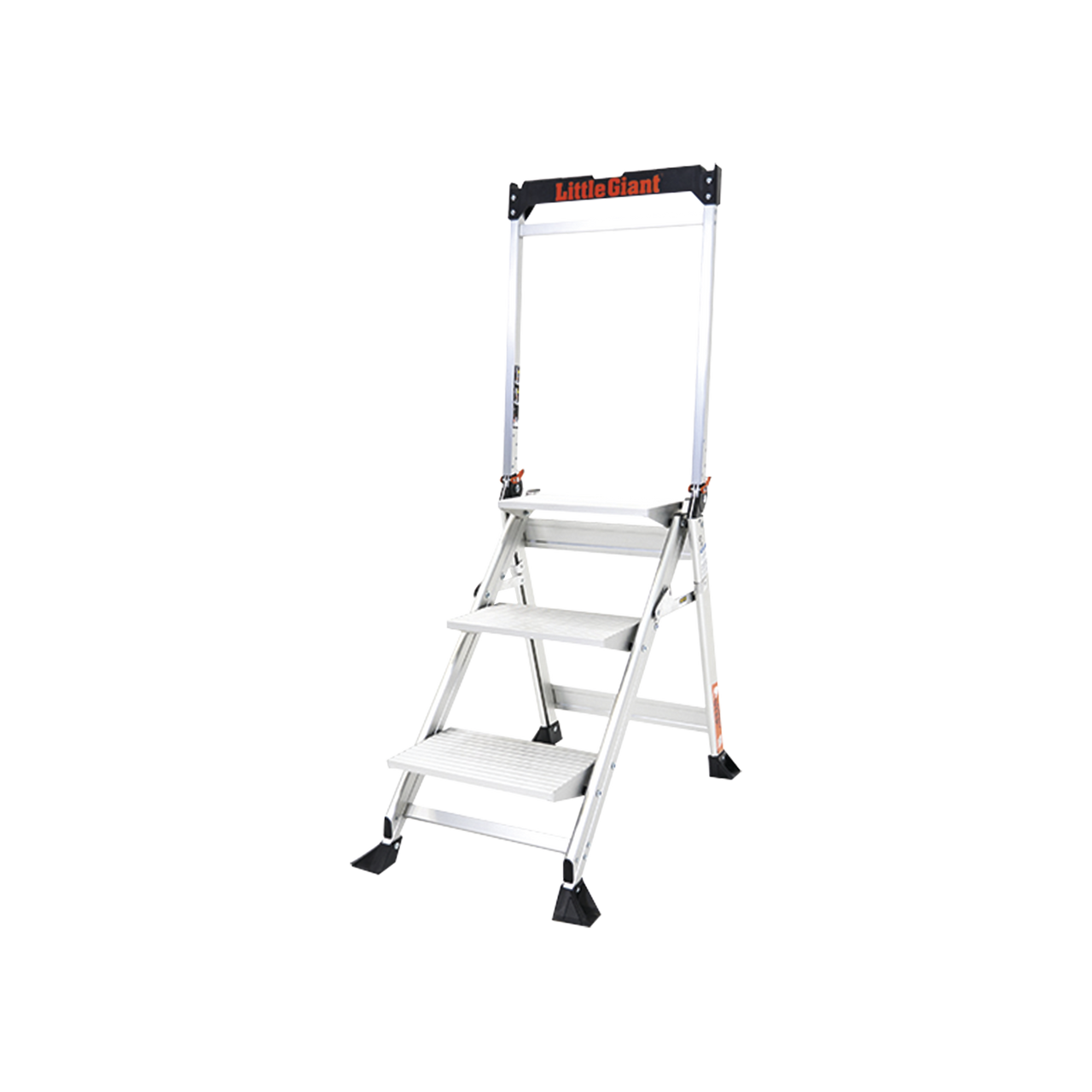JUMBO-STEP-3WHR Escalera de Tijera con Punto de Apoyo Anti-caídas de 0.67 m (Nivel de Pie), con Peldaños JUMBO, (SKU 11903).