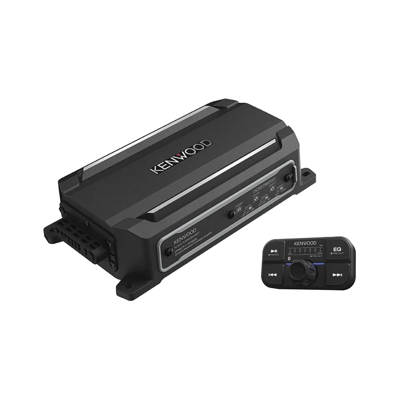 KAC-M5024BT Amplificador de audio de 4 canales con control remoto y con conexión Bluetooth de 600 W de salida máxima