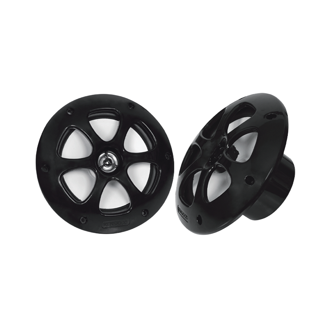 KFC1613MRB Par de altavoces fabricado en grado marinos en color negro de 6.5  de 100 W de entrada máxima