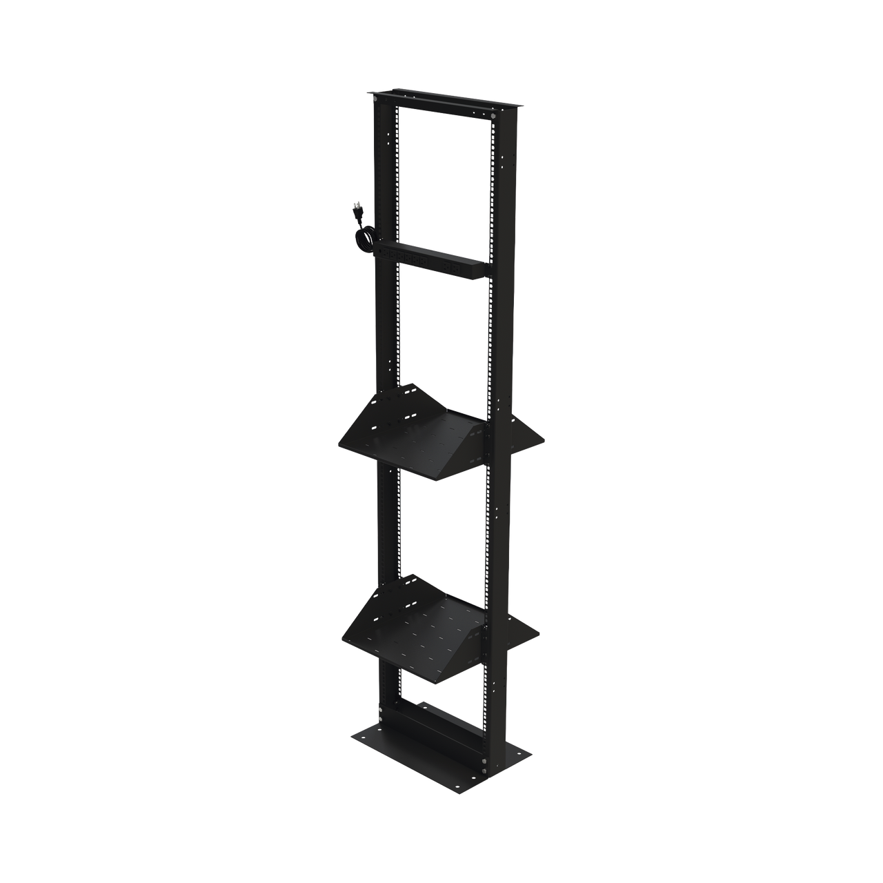 KIT-ORG-45HD Kit de Rack Estándar 19, 45 UR con 2 Charolas  y PDU (8 tomas). Ideal para UPS y Servidores tipo Torre.