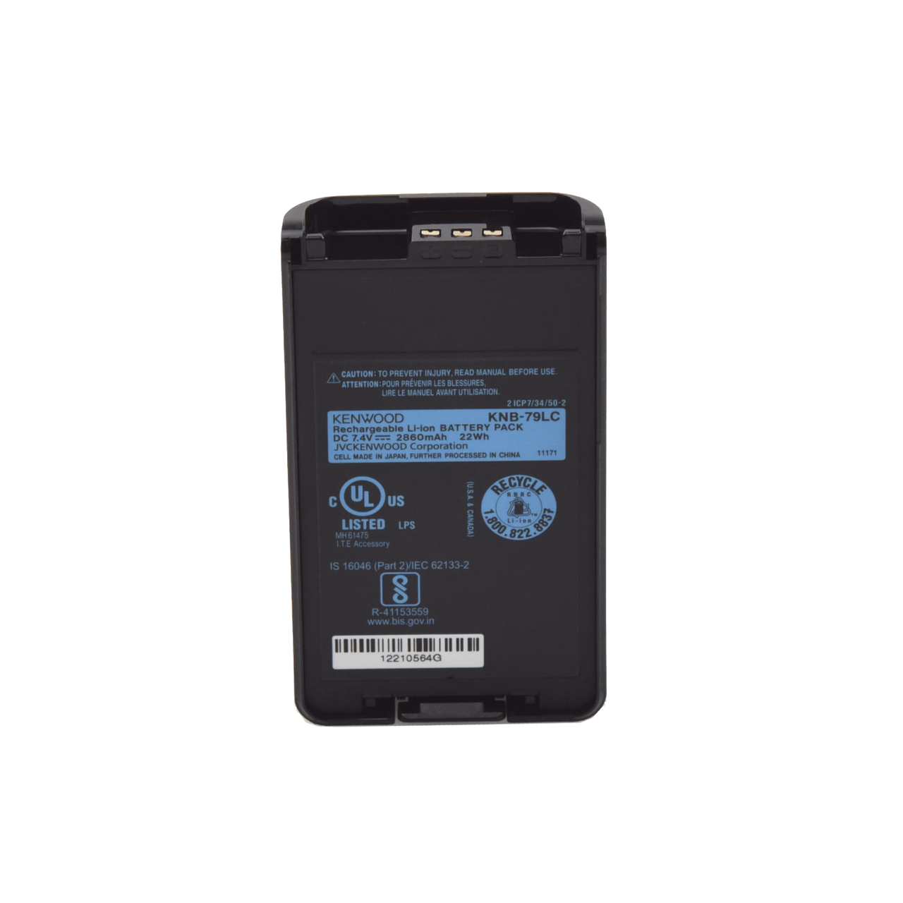 KNB-79LCM Batería de Li-Ion 2,860 mAh Intrínsecamente segura para portátiles NX-3000