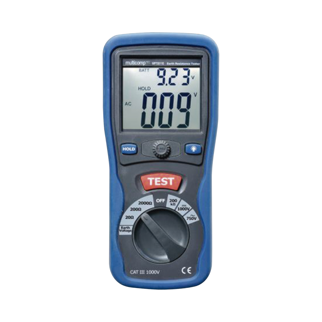 KRT-01-3PN KIT de Medidor de Resistencia a Tierra Digital ( Terrómetro ), a 3 hilos  CAT III / 1000 V.