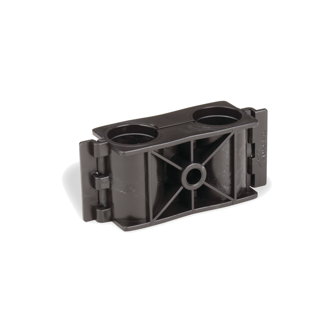 L4CLICK Sujetador de doble click para cable coaxial de 1/2 paquete de 10 piezas.
