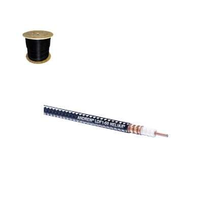 LDF2-50/1000 Cable coaxial HELIAX de 3/8, cobre corrugado, BLINDADO, 50 Ohms, Carrete de 305 metros