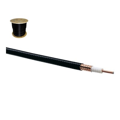 LDF4-50A/1000 Cable coaxial Heliax de 1/2, cobre corrugado, blindado, 50 Ohms, carrete de 305 metros